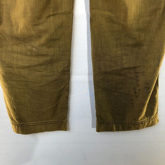 Free People Green Cargo Wide Leg Cropped Cuffed Hem Pants 0 - Picture 7 of 12